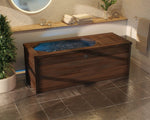 Ice Bath with Full Natural Wood Finish