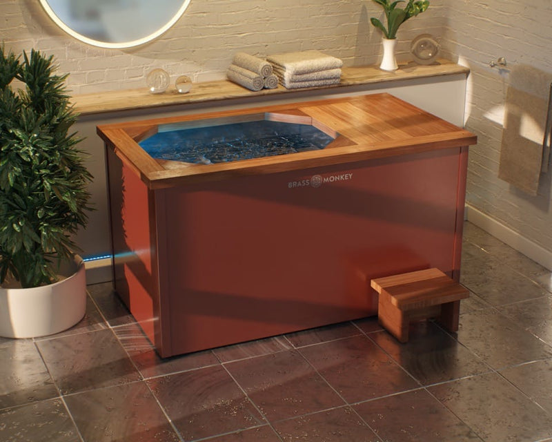 Ice Plunge XL with Natural Wood & Steel Finish