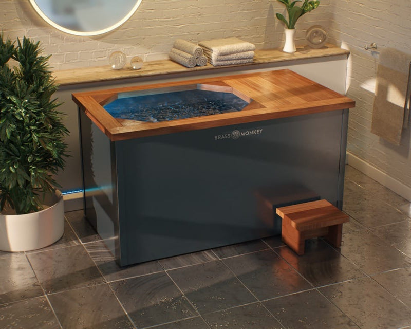 Ice Plunge XL with Natural Wood & Steel Finish