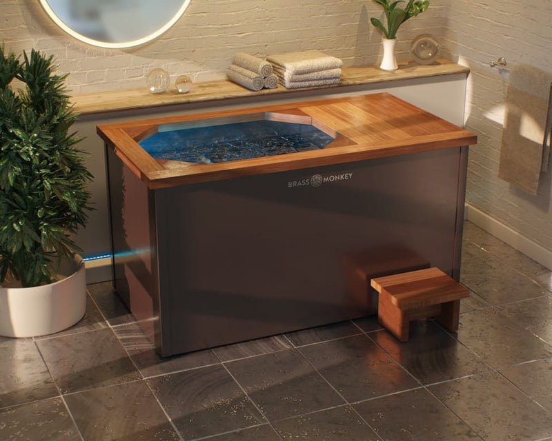 Ice Plunge with Natural Wood & Steel Finish