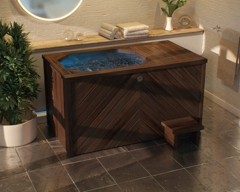 Ice Plunge with Full Natural Wood Finish